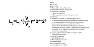 電容壽命計算方法