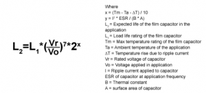 電容壽命計算方法